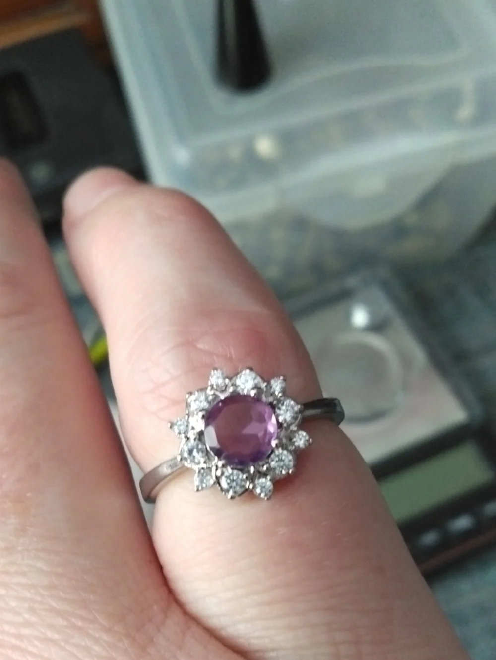 Amethyst And Silver Ring